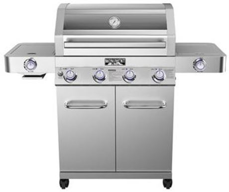 Monument 4 burner Gas Grill with two side burners