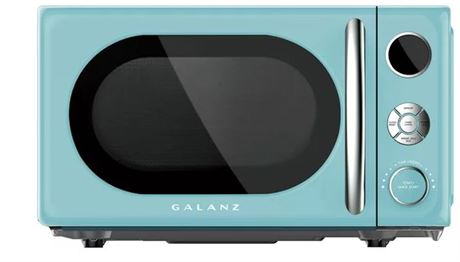 Galanz Retro Microwave Oven, blue
