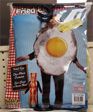Fried Egg adult Costume. One size Fits Most