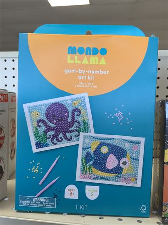 Mondo Llama Gem By Number Art Kit