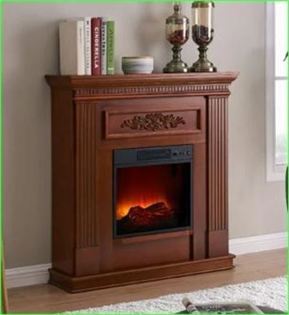 Bold Flame 38 inch Electric Fireplace in Dark Cherry