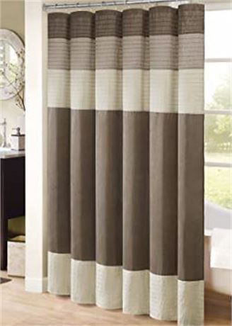 Madison Park Amherst Shower Curtain 72"x72", brown