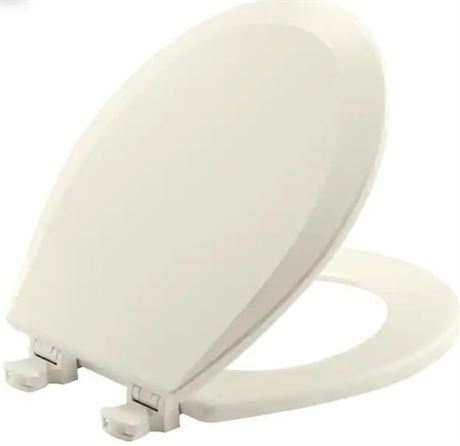 Bemis 500EC346   Round Closed Front Toilet Seat with Cover in Biscuit