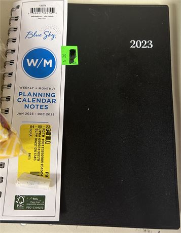 2023 Weekly & Monthly Planner Notes, 5.875x8.625, Blue Sky, Enterprise