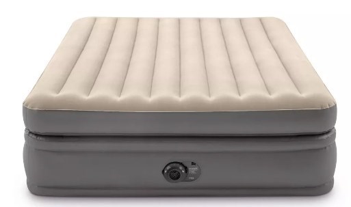 intex raised comfort pillowtop 20 queen air mattress