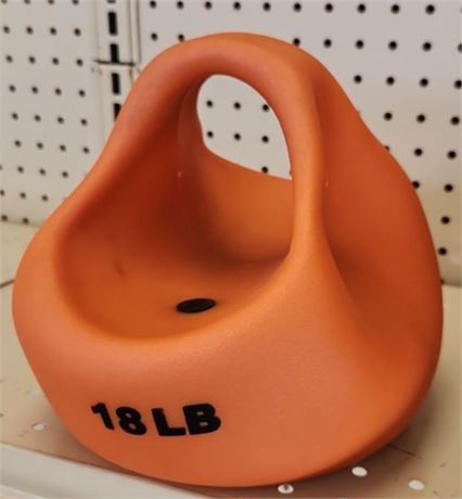 18 lb ergonomic kettle bell