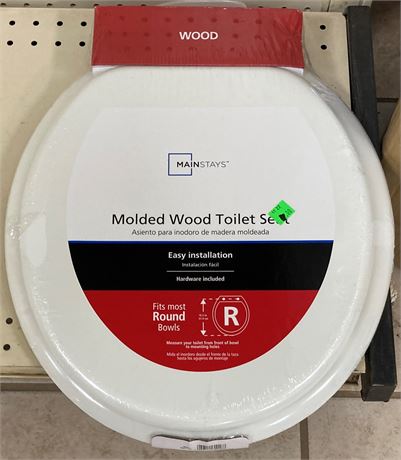 Mainstays Wood Molded Toilet seat