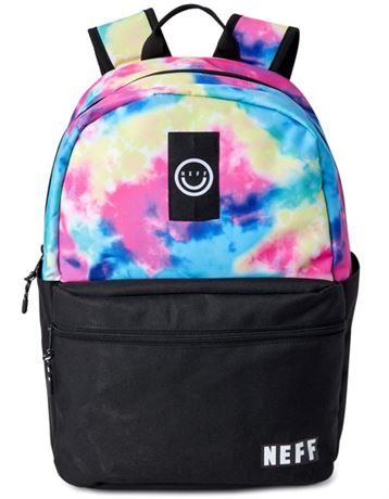 NEFF 18 Unisex Tie Dye Backpack with Laptop Sleeve