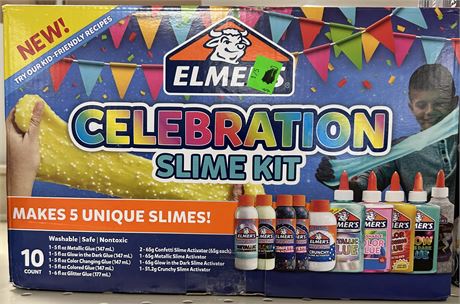 Elmers Celebration Slime Kit, 10 count