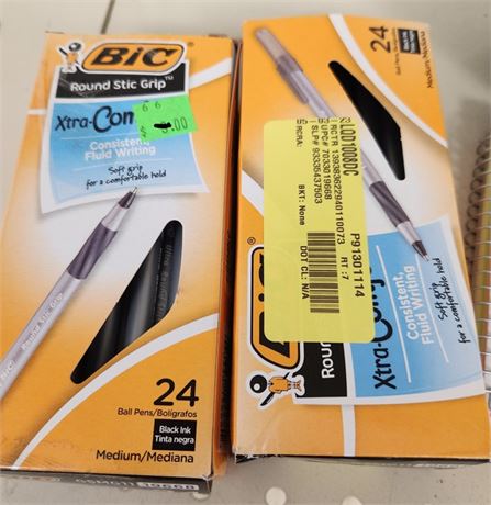 Lot of (2) Bic Ball Pen, 24 pack