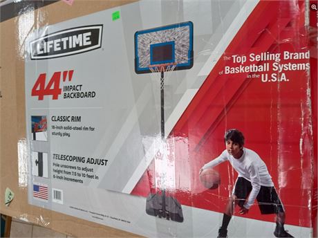 Lifetime 44in. Impact Adjustable Portable Basketball Hoop System