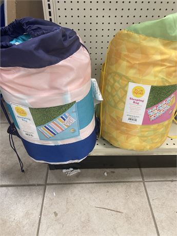 Lot of (TWO) Kids Sun Squad Sleeping Bags