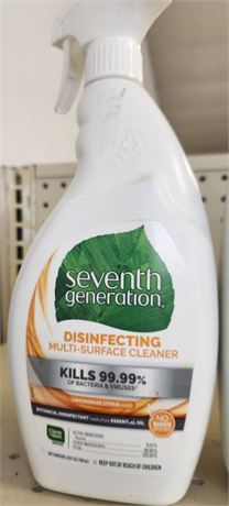 Seventh Generation Disinfecting Mult-Surface Cleaner, Lemongrass citrus