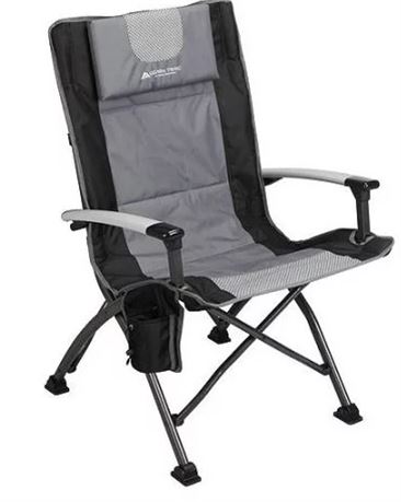 Ozark Trail High Back Folding Chair, Black