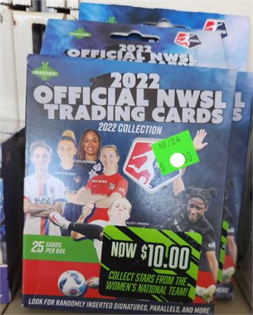 Lot of (two) 2022 Official National Womens Soccer league cards