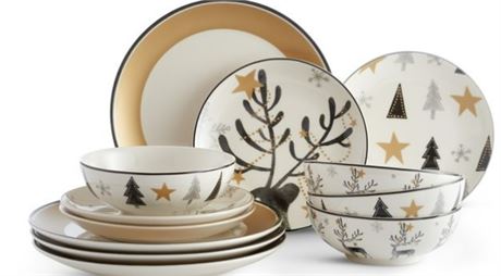 Shimmer Wonderland Porcelain Dinnerware Collection