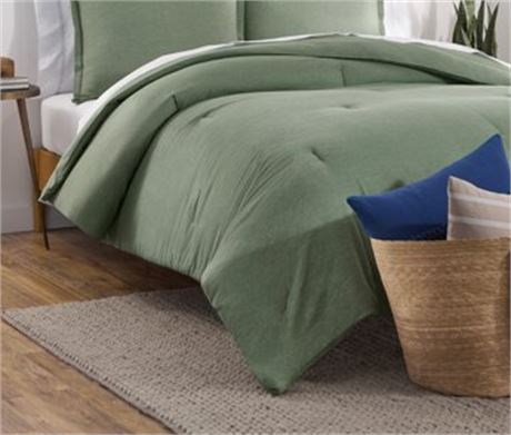 Gap Home 3 piece Comforter set, Green, Full/Queen