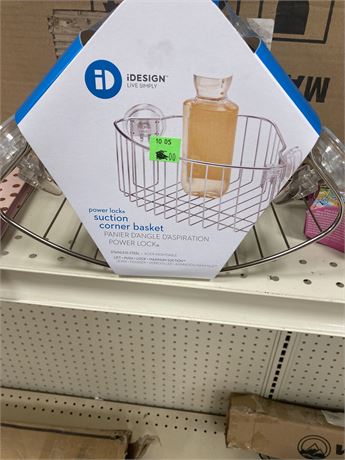 iDesign Suction Corner Basket
