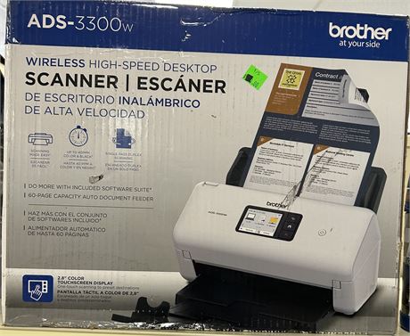 Brother ADS-3300W Wireless Hight Speed Desktop Scanner