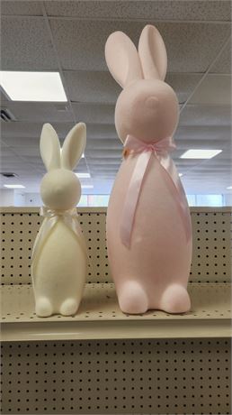 Lot of (2) Easter Bunny Decor