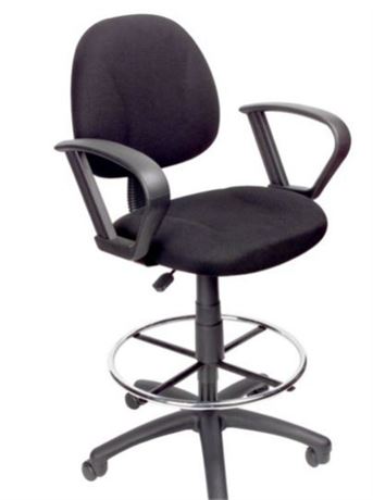Boss Office & Home Contoured Comfort Adjustable Sit-Stand Desk Chair with Loop A