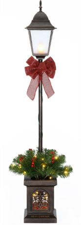 Holiday Time 4 foot Pre-lit Christmas Lamp Post