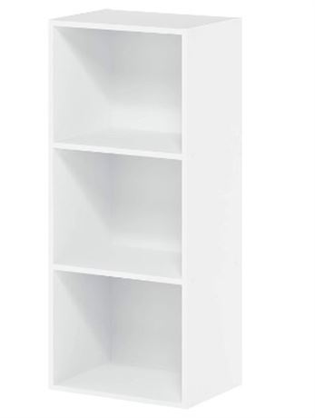 Furinno 3 Shelf Bookcase, white