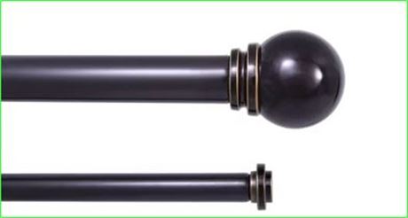 (3) Better Homes & Gardens Curtain Rod, 42-120, Oil Rubbed Bronze