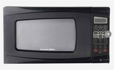 Proctor Silex .7 cu ft microwave, Black