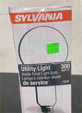 SYLVANIA 300W P25 Incandescent Utility Light Bulb, 120V