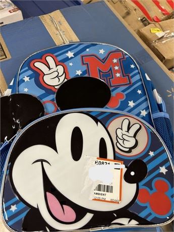 Mickey Mouse Kids Mickey Ears 17 Laptop Backpack