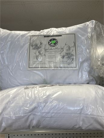 Lot of (TWO) Lula Mae Organic Cotton Sleeping Pillows