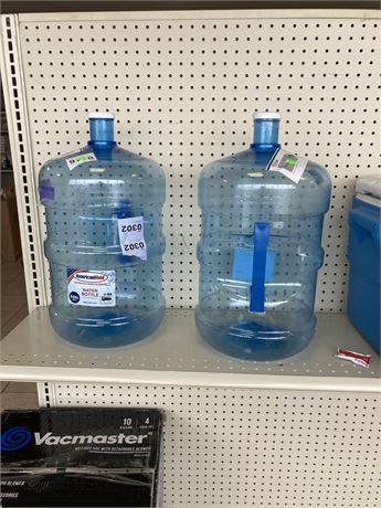 Lot of (TWO) 5 gallon Water Jugs