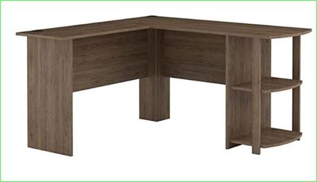 Ameriwood L Shaped Desk, Rustic Oak