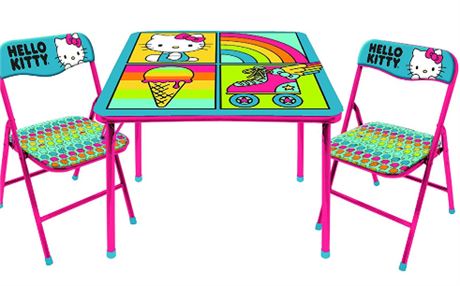 Hello Kitty 3 piece Table and chairs set