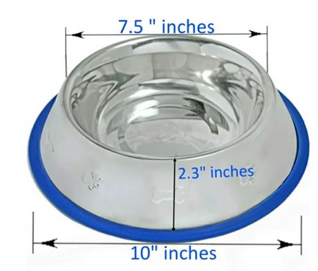 Mr. Peanuts Stainless Pet Bowl