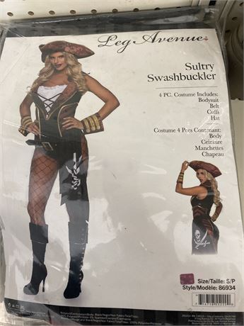 Leg Avenue Sultry Swashbuckler Costume, women size small/petite