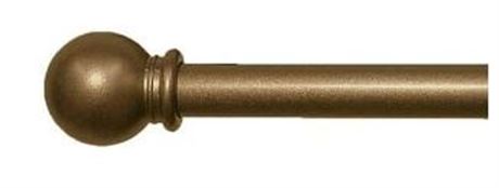 Mainstays Capella Double Rod 5/8 inch Curtain Rod, Oil Rubbed Bronze, 48"-84''