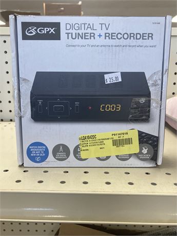 GPX Digital Tuner with Recorder