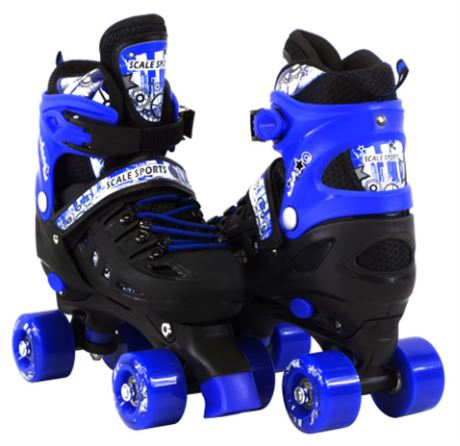 Scale Sports Quad skates, blue, size 4-6