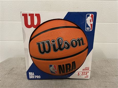 Wilson NBA DRV Pro Outdoor Basketball, Brown, 27.5 in.