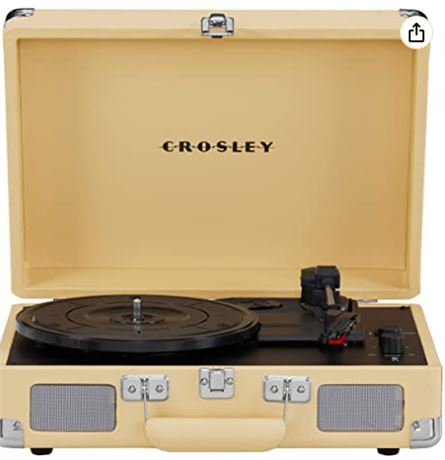 Crosley Cruiser Plus Vinyl Record Player with Speakers with wireless Bluetooth