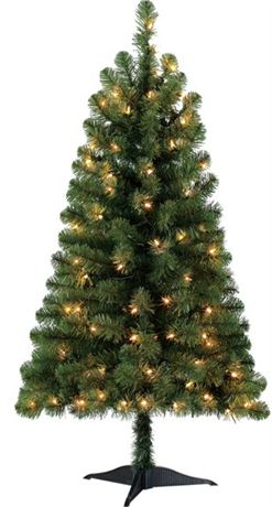 Holiday Time 4 ft Indiana Pre-Lit Christmas Tree