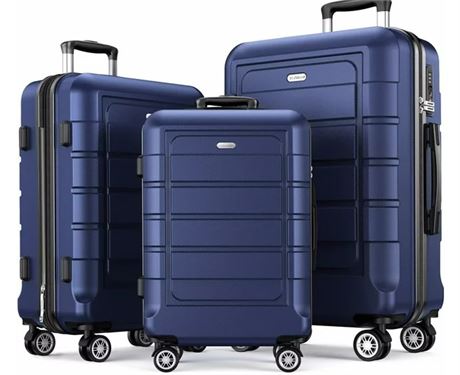 SHOWKOO 3 Piece Luggage Set