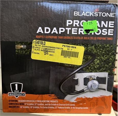Blackstone Propane Adapter Hose & Regulator for 20 lb Tank, Gas Grill & Griddle