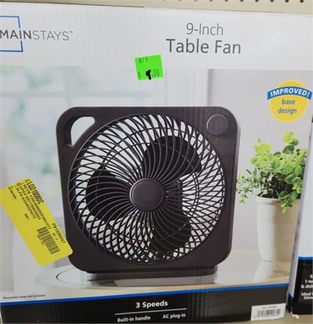 Mainstays 9 inch Table fan