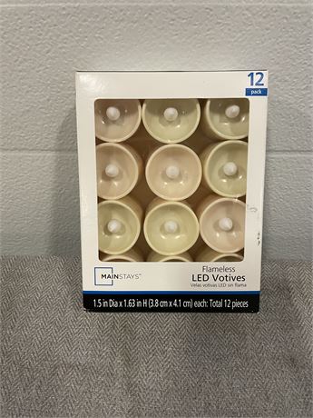 Mainstays 12 pack flameless tea lights