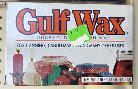 Gulf Wax For Canning, Candlemaking