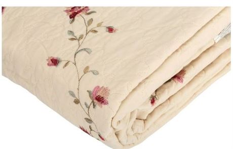 Better Homes & Gardens Hannalore Cotton Quilt, Twin Set (1 Quilt + 1 Sham)