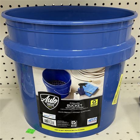 Auto Drive 4 gallon Bucket with Grit Screen